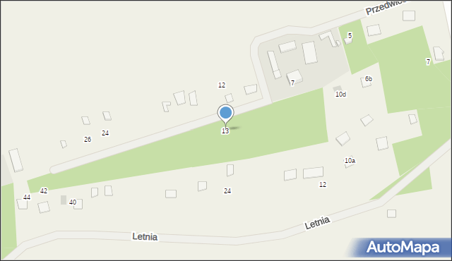 Cisie, Przedwiośnie, 13, mapa Cisie