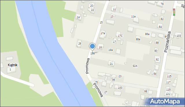 Czapury, Promowa, 19b, mapa Czapury