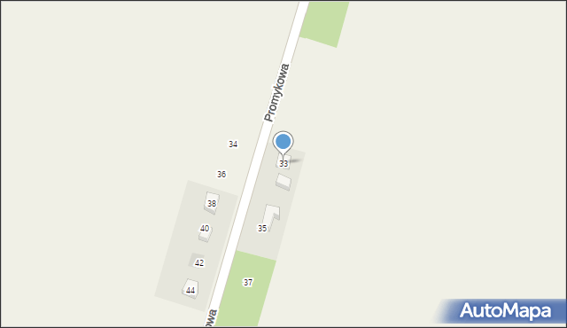 Czarnów, Promykowa, 33, mapa Czarnów