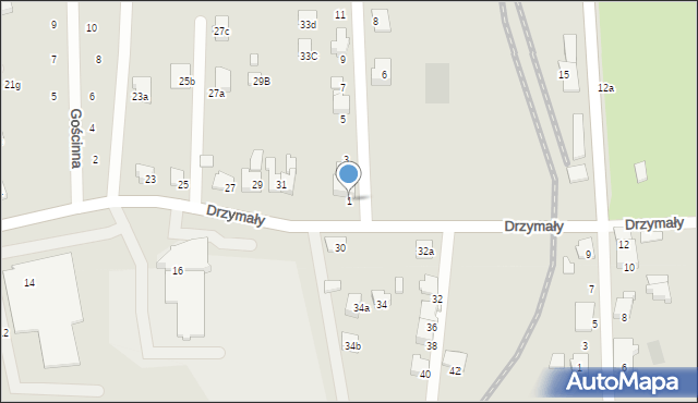 Czechowice-Dziedzice, Przejściowa, 1, mapa Czechowic-Dziedzic