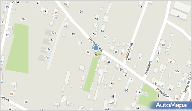 Czeladź, Przełajska, 29, mapa Czeladź