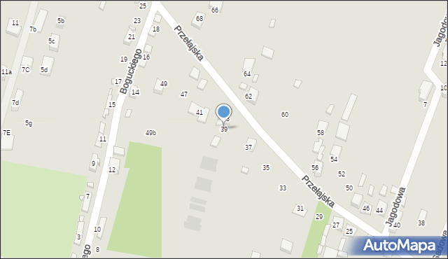 Czeladź, Przełajska, 39, mapa Czeladź