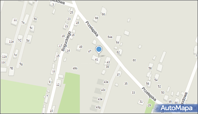 Czeladź, Przełajska, 45, mapa Czeladź