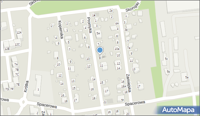 Czeladź, Promyka Kazimierza, 9, mapa Czeladź