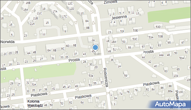 Czeladź, Prosta, 47, mapa Czeladź