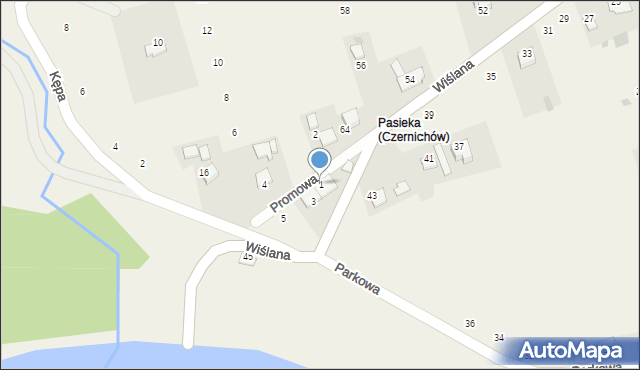 Czernichów, Promowa, 1, mapa Czernichów