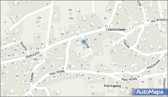 Czernichów, Prosta, 2, mapa Czernichów
