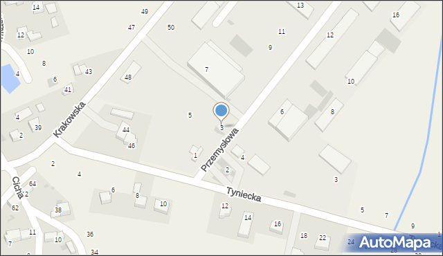 Czernichów, Przemysłowa, 3, mapa Czernichów