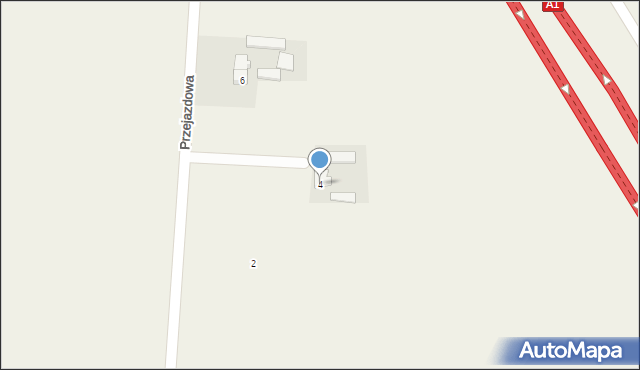 Czerniewice, Przejazdowa, 4, mapa Czerniewice