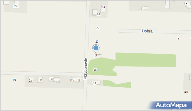 Czersk, Przyborowie, 18, mapa Czersk