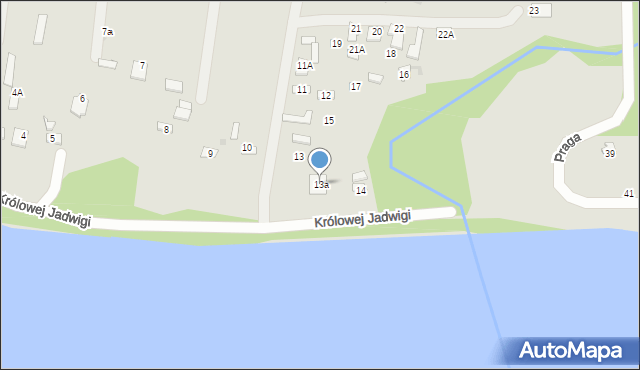 Czerwińsk nad Wisłą, Praga, 13a, mapa Czerwińsk nad Wisłą