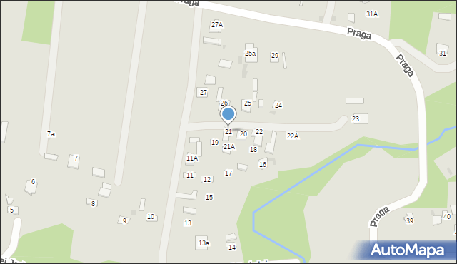 Czerwińsk nad Wisłą, Praga, 21, mapa Czerwińsk nad Wisłą