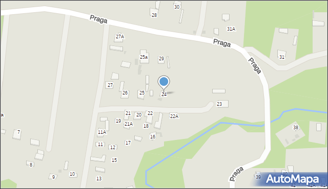 Czerwińsk nad Wisłą, Praga, 24, mapa Czerwińsk nad Wisłą