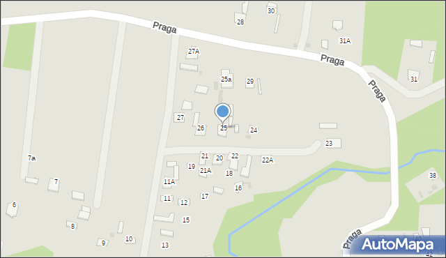 Czerwińsk nad Wisłą, Praga, 25, mapa Czerwińsk nad Wisłą