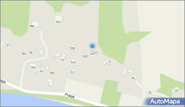Czerwińsk nad Wisłą, Praga, 61A, mapa Czerwińsk nad Wisłą