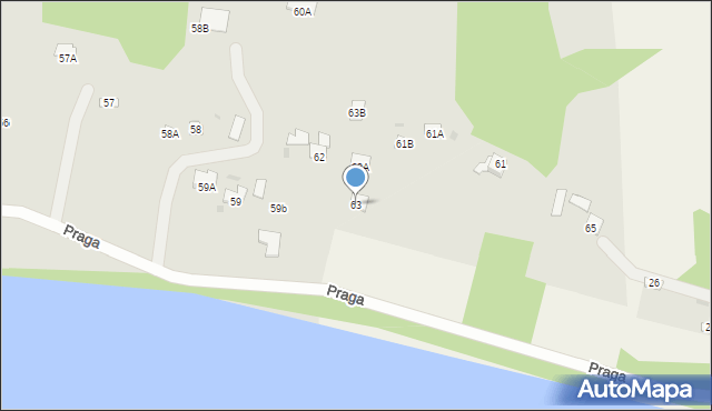 Czerwińsk nad Wisłą, Praga, 63, mapa Czerwińsk nad Wisłą