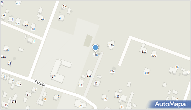 Czerwionka-Leszczyny, Prosta, 11b, mapa Czerwionka-Leszczyny