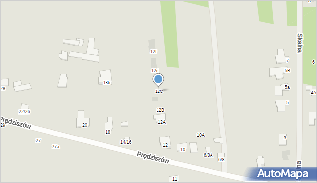 Częstochowa, Prędziszów, 12C, mapa Częstochowy