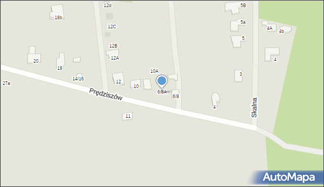 Częstochowa, Prędziszów, 8a, mapa Częstochowy