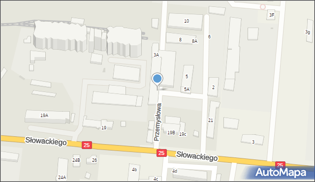 Człuchów, Przemysłowa, 4, mapa Człuchów