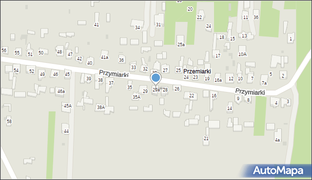 Dąbrowa Górnicza, Przymiarki, 29a, mapa Dąbrowa Górnicza