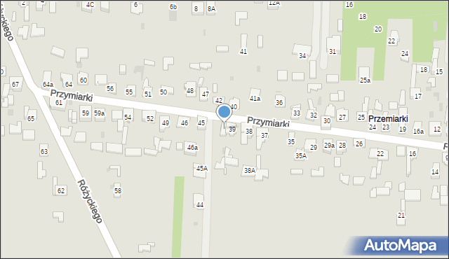 Dąbrowa Górnicza, Przymiarki, 43, mapa Dąbrowa Górnicza