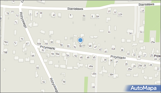 Dąbrowa Górnicza, Przymiarki, 50, mapa Dąbrowa Górnicza