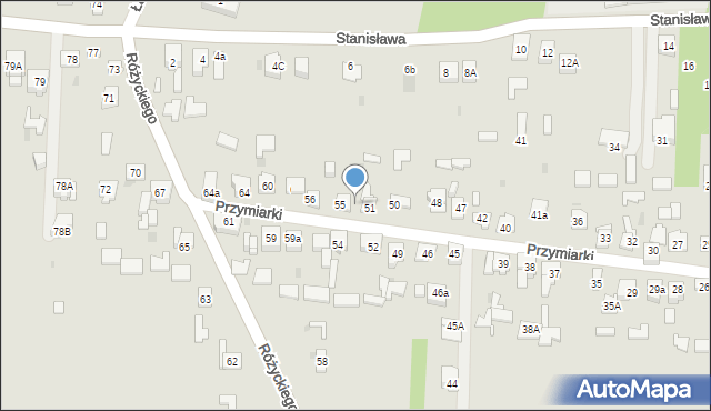 Dąbrowa Górnicza, Przymiarki, 53, mapa Dąbrowa Górnicza