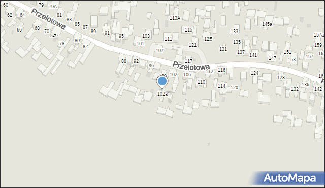 Dąbrowa Górnicza, Przelotowa, 102a, mapa Dąbrowa Górnicza