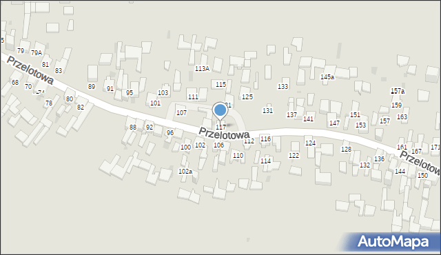 Dąbrowa Górnicza, Przelotowa, 117, mapa Dąbrowa Górnicza