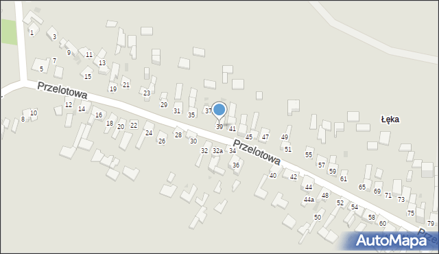 Dąbrowa Górnicza, Przelotowa, 39, mapa Dąbrowa Górnicza