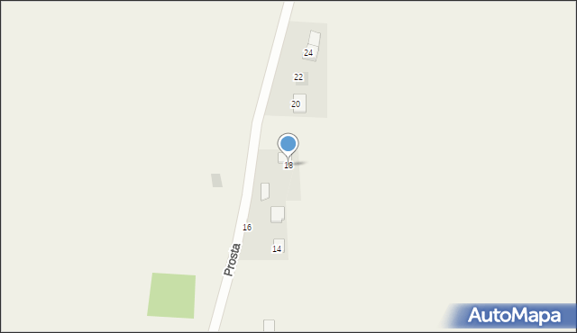 Dąbrowica, Prosta, 18, mapa Dąbrowica