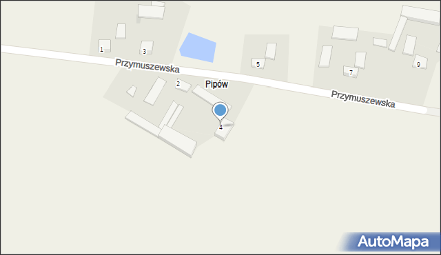Dąbrówka, Przymuszewska, 4, mapa Dąbrówka