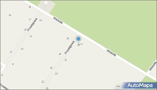 Dąbrówka-Sowice, Przełajowa, 19, mapa Dąbrówka-Sowice