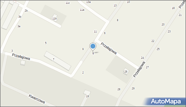 Dąbrówka-Sowice, Przełajowa, 4, mapa Dąbrówka-Sowice