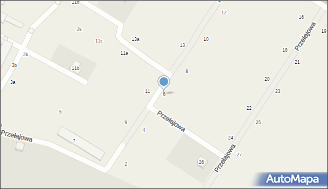Dąbrówka-Sowice, Przełajowa, 6, mapa Dąbrówka-Sowice