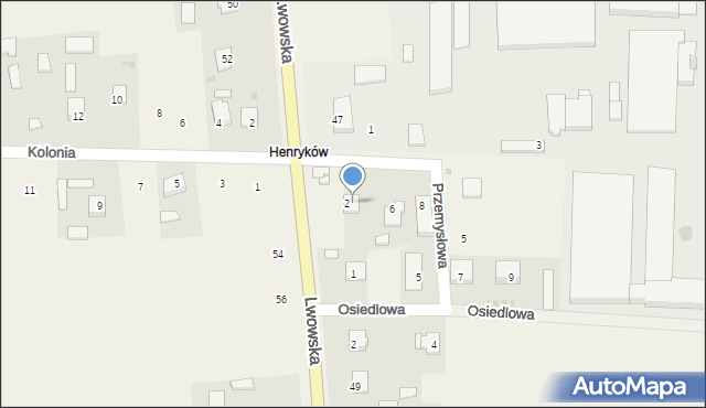 Dachnów, Przemysłowa, 4, mapa Dachnów