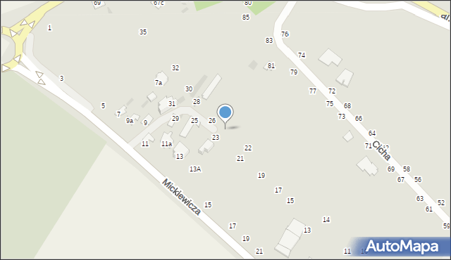Dęblin, Przelotna, 24, mapa Dęblin