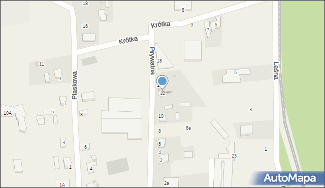 Dębogórze-Wybudowanie, Prywatna, 12, mapa Dębogórze-Wybudowanie