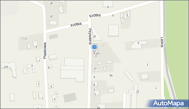 Dębogórze-Wybudowanie, Prywatna, 14, mapa Dębogórze-Wybudowanie