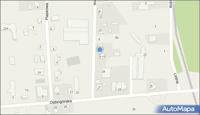 Dębogórze-Wybudowanie, Prywatna, 2, mapa Dębogórze-Wybudowanie