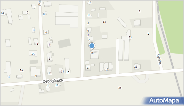 Dębogórze-Wybudowanie, Prywatna, 2a, mapa Dębogórze-Wybudowanie