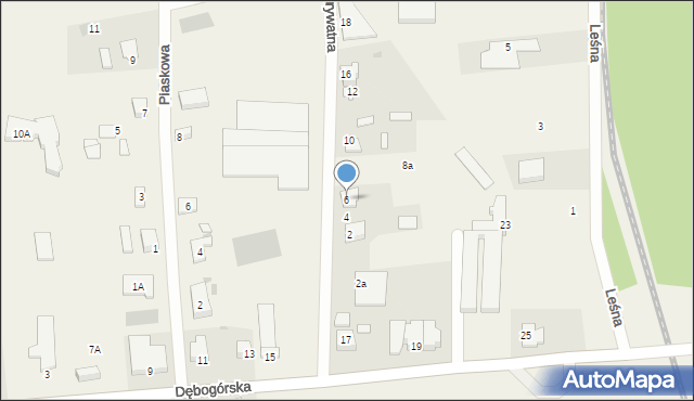 Dębogórze-Wybudowanie, Prywatna, 6, mapa Dębogórze-Wybudowanie