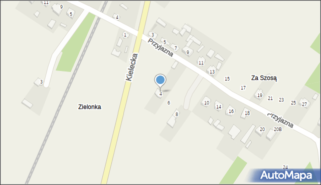 Dębska Wola, Przyjazna, 4, mapa Dębska Wola