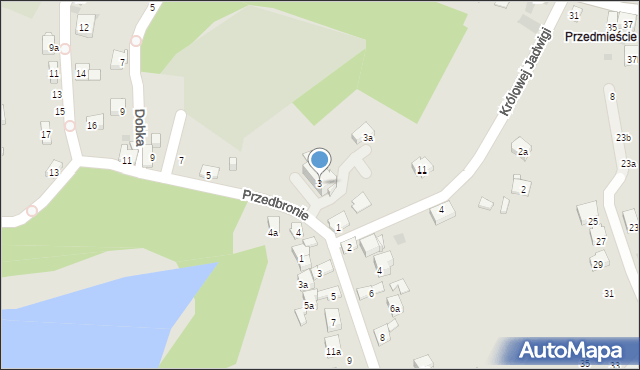 Dobczyce, Przedbronie, 3, mapa Dobczyce