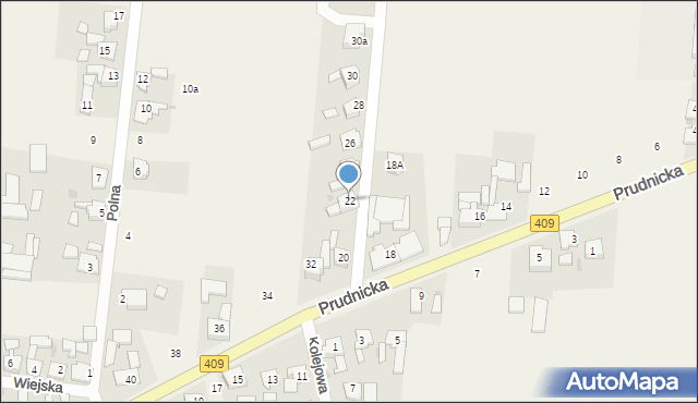 Dobra, Prudnicka, 22, mapa Dobra