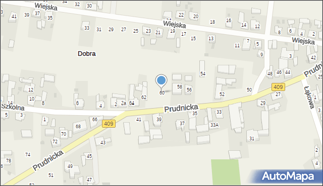 Dobra, Prudnicka, 60, mapa Dobra