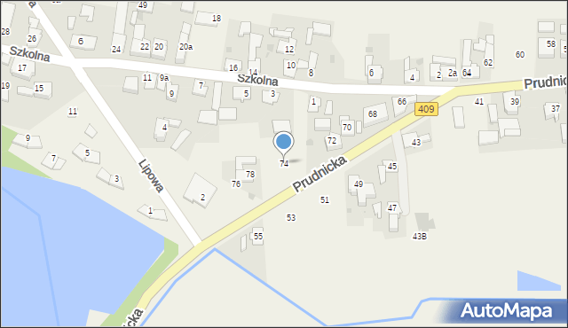 Dobra, Prudnicka, 74, mapa Dobra