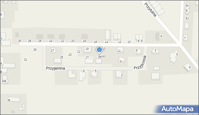 Dobra, Przyjazna, 15, mapa Dobra