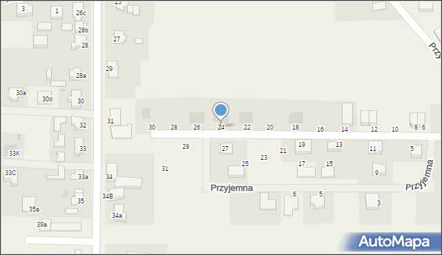 Dobra, Przyjazna, 24, mapa Dobra